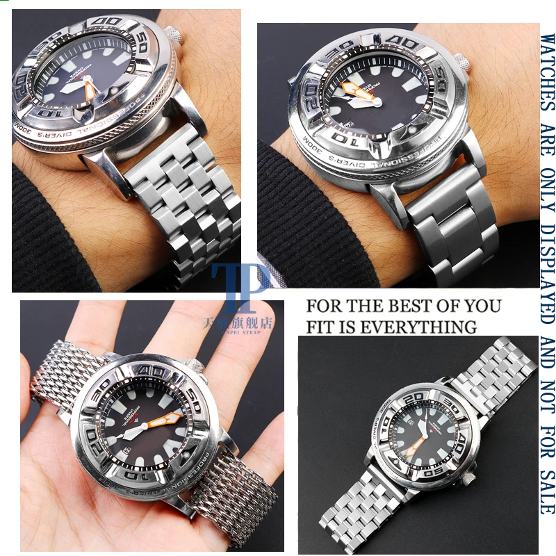Фото Ремешок для мужских часов Citizen BJ8050-08E/BJ8050, из нержавеющей стали №3