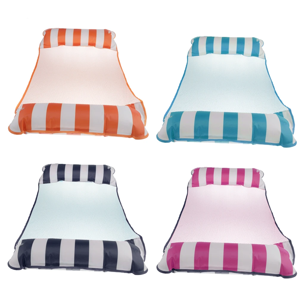 

Multi-Purpose Floating Water Hammock Portable Inflatable Bed Summer outdoor Lounge Chair - 4 Colores