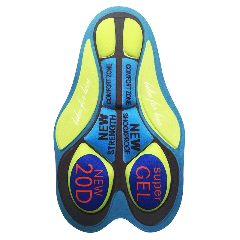 Велосипедные велосипедные шорты дышащие с гелевой подкладкой 3D 5D 9D 12D 19D одежда