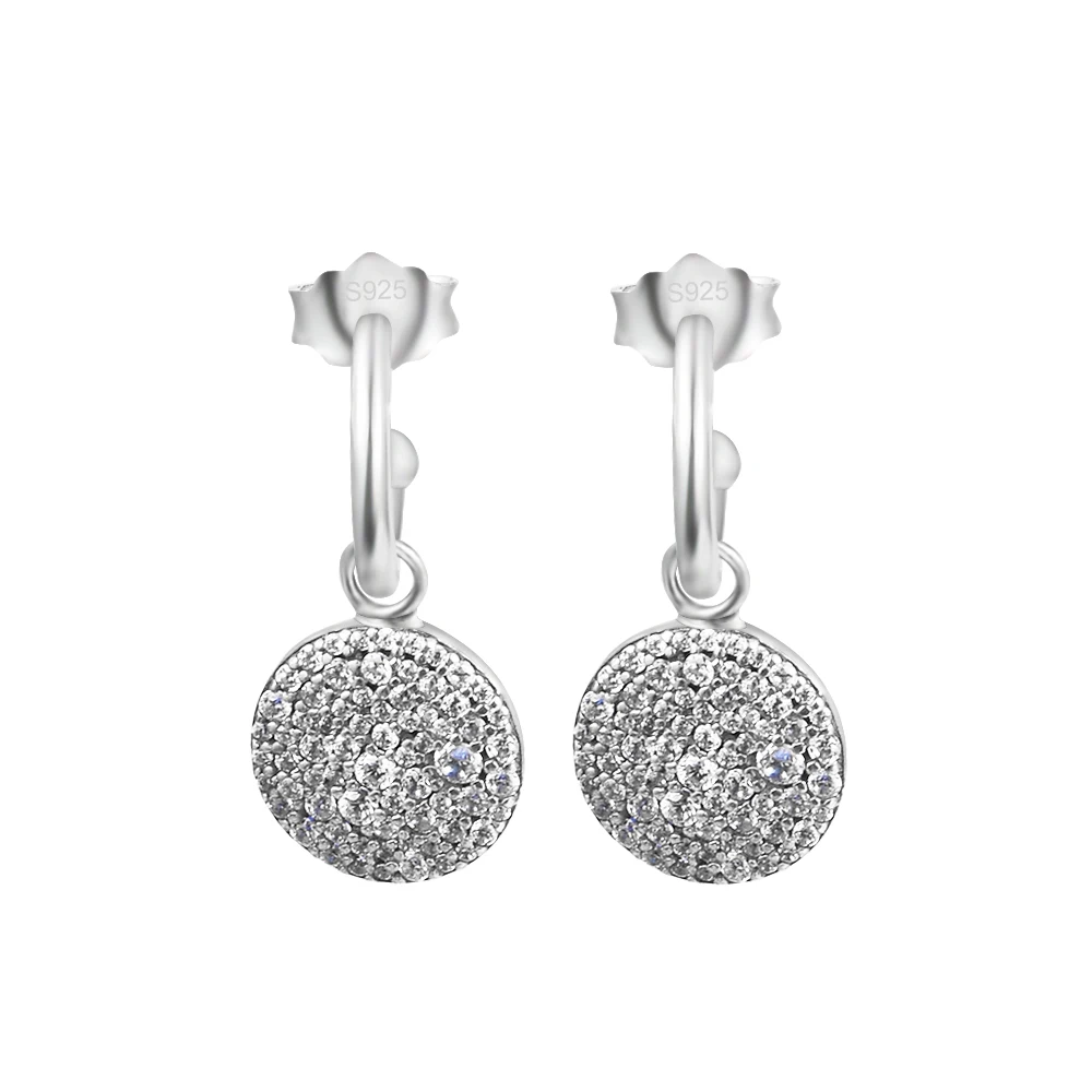 

CKK Sterling-Silver-Jewelry Classic Elegance Drop Earring,European Royal Classic Blue Enamel for Women Party Silver Jewelry Gift