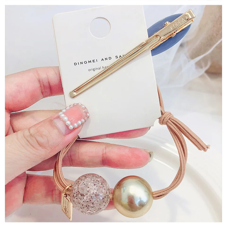 

Hair Accessories Women Fashion Style Elastic Hair Bands with Hair Clips Girls Hair Styling Tool Sets For Girls Headwear