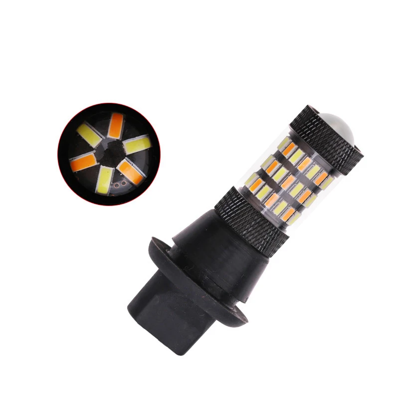 2 шт. 1156 BA15S BAU15S T20 7440 розетка двухцветная переключаемая Светодиодная лампа P21W S25 4014
