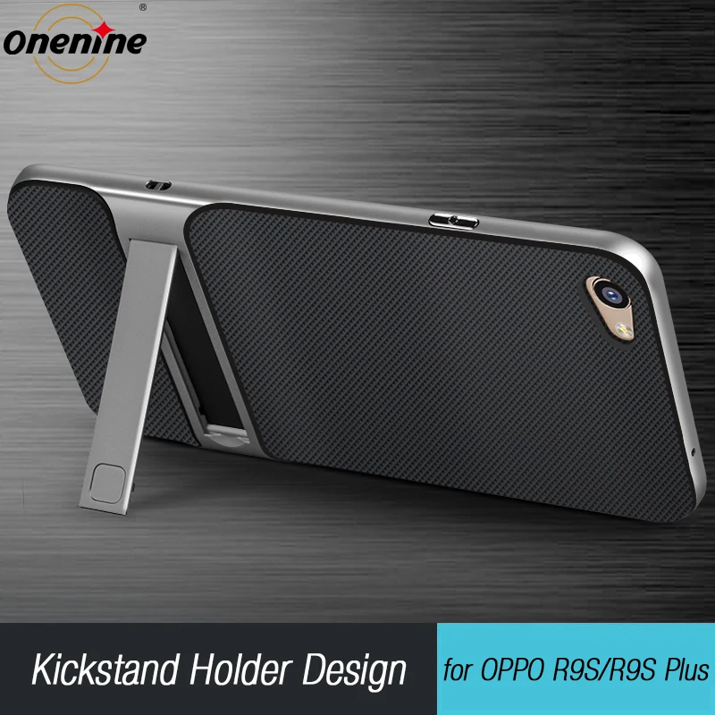 Onenine Kickstand 3D мобильный телефон чехол s для OPPO R9s Plus накладка 6 0 TPU PC Hybrid 360 Защита