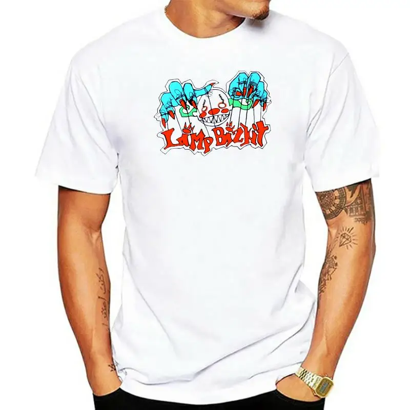 

LIMP BIZKIT SCARY CLOWN WHITE T SHIRT NEW OFFICIAL ADULT