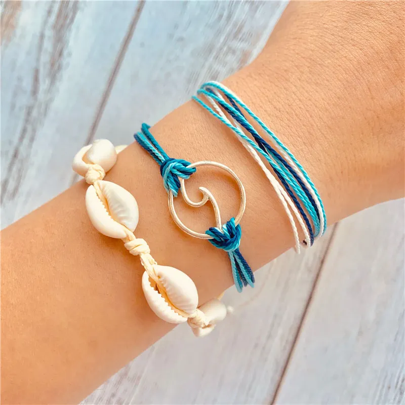 Если вы трендовые оболочки Kpop Многослойное Плетение плетеная веревка Вощеная