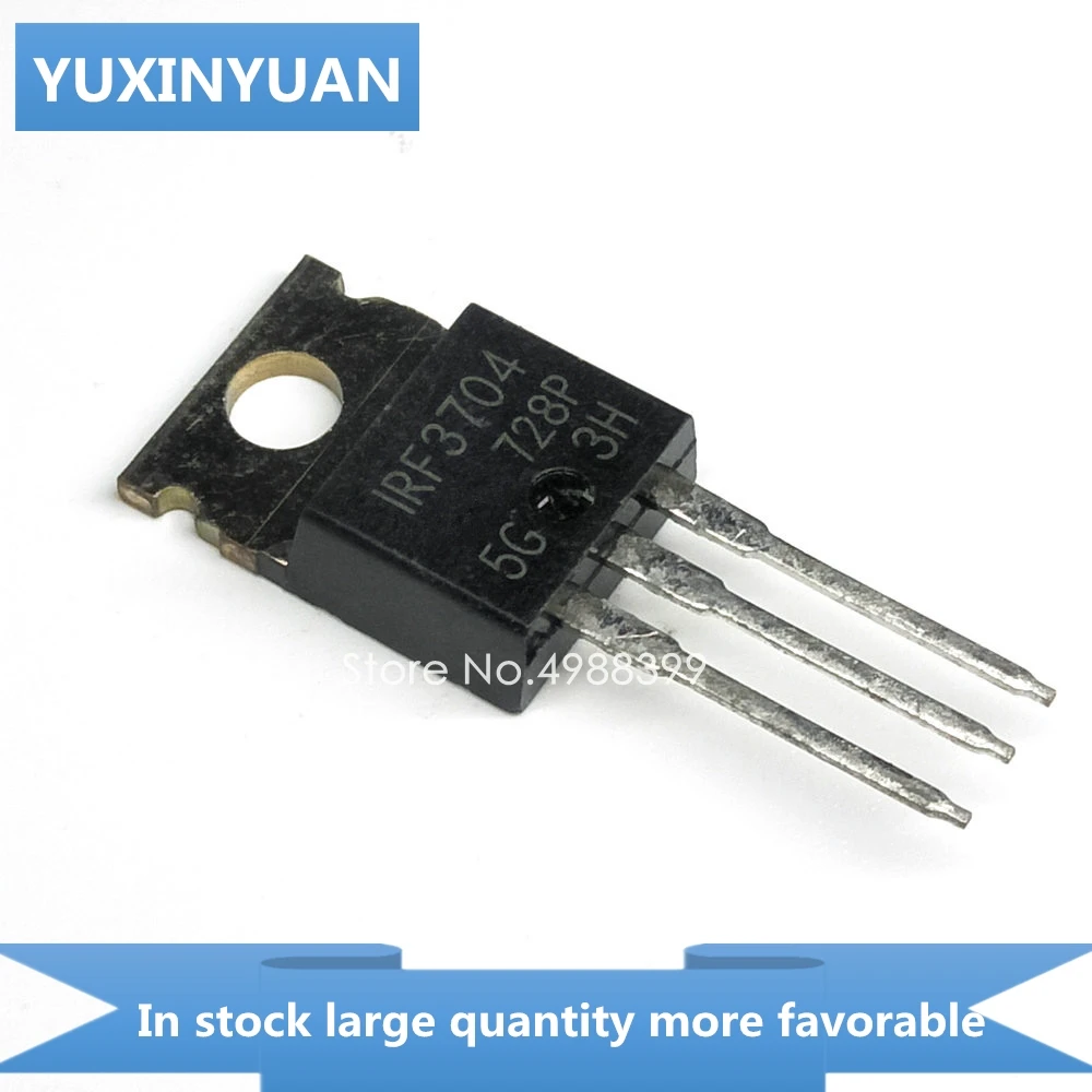 YUXINYUAN 10 шт IRF3704 IRF 3704 IR F3704 TO220 в наличии | Электронные компоненты и принадлежности