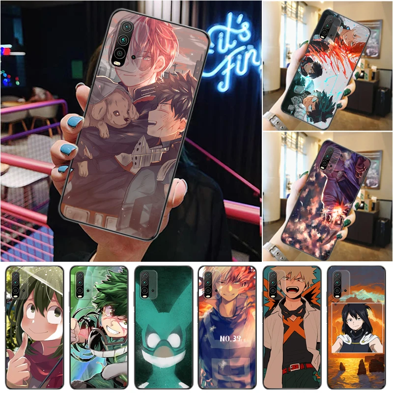 

My Hero Academia Dabi Shigaraki Todoroki Shouto Tomura Boku Bakugou Katsuki Phone Case For Xiaomi Redmi 9 9T 9A Pro Coque