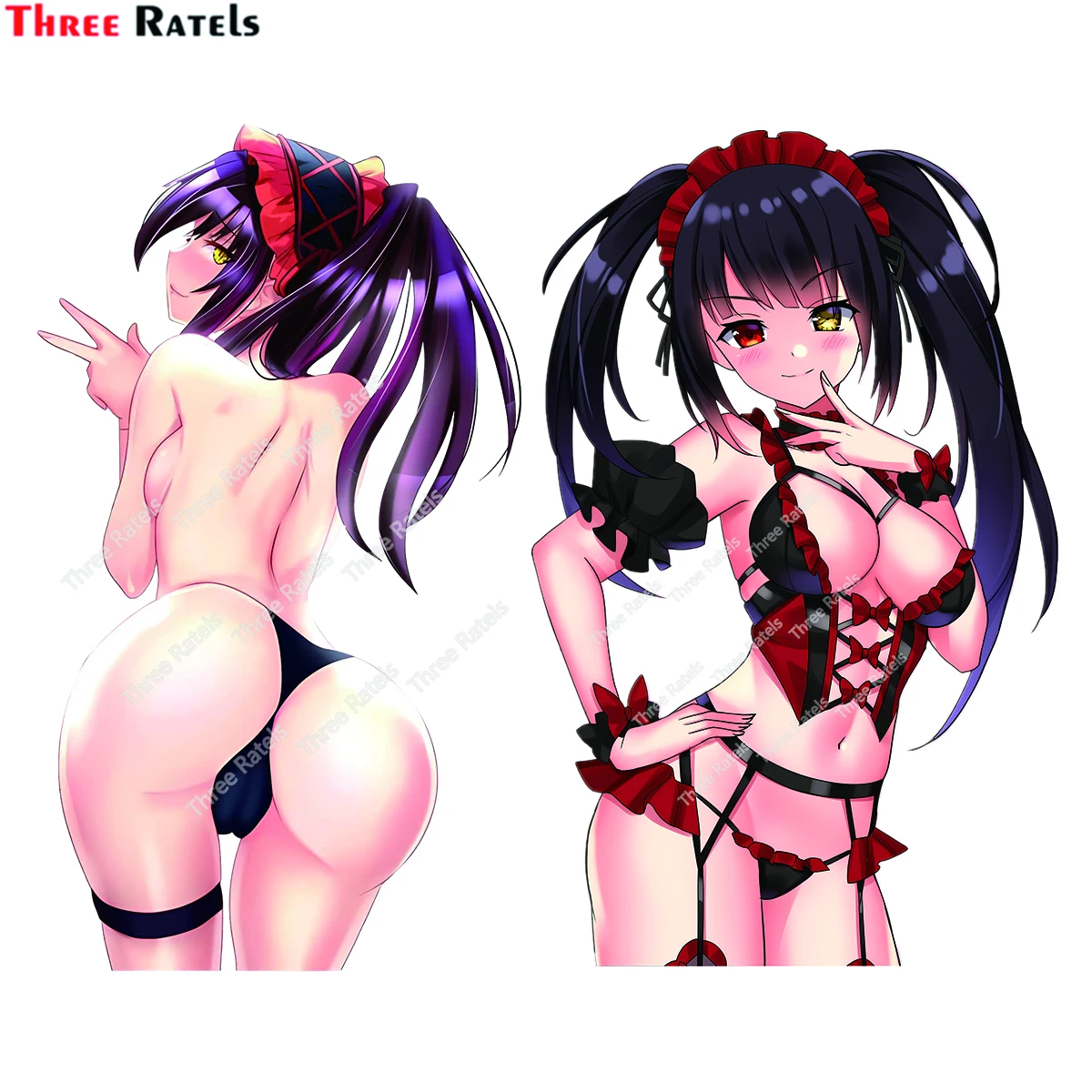 

Наклейки и Переводные картинки три Ratels E629 Kurumi BAWC для ноутбука, скейтборда, украшение, виниловый материал, водонепроницаемое свойство