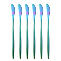 6 piece cutlery stainless steel knife cutlery set stainless steel cutlery set kitchen bright color tableware dishwasher safe