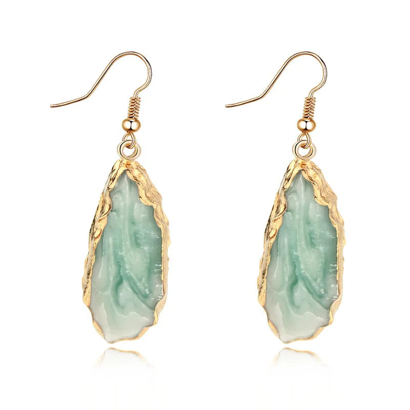 Bijoux, розовые шикарные серьги из смолы с друзами, длинные висячие серьги для женщин, ювелирное изделие, массивные Подарки для женщин, аксессуары Brinco - Окраска металла: 1