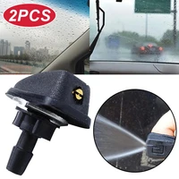 2pcs washer nozzles universal car windscreen water fan spout jet cover front windshield washer outlet wiper nozzle adjustment