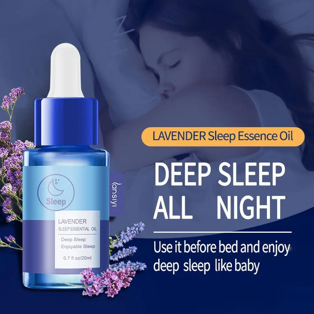 

20ml Lavender Sleep Essential Oil Soothes Insomnia Sleep Help Sleep Essential aceites Oils Aid esenciales Stress Plants Rel I7Z7