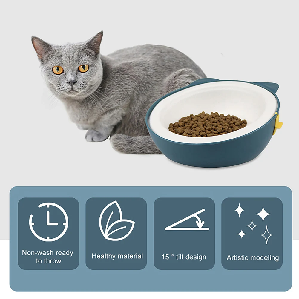 Миска для свежего корма кошек одноразовая Съемная наклонная бумажная миска