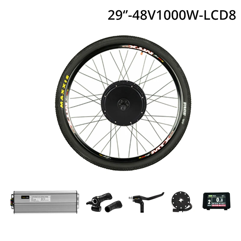 48 в 1000 Вт кассета Электрический велосипед Conversion Kit задний привод колеса комплект MTB CST регулятор для электровелосипеда двигатель E - Цвет: 29in LCD8 1000W CST