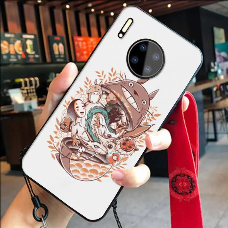

Kawaii Comic Totoro Soft Case Phone Case For Huawei P20 30 40 Pro Mate 20x 30 40 Pro Nova6 7 Honor 9X 10
