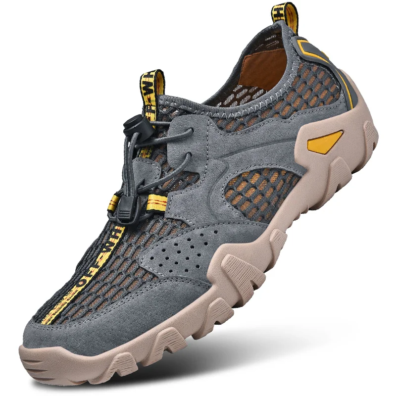 

ZXCP New outdoor men's casual mesh shoes, light and breathable, good partner for mountain climbing and cross-country