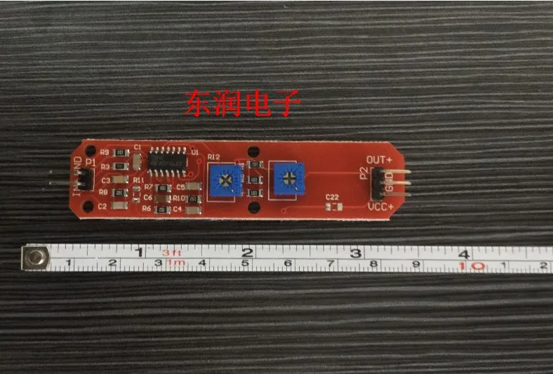 PVDF piezoelectric film kit charge amplifier module | Cable Winder