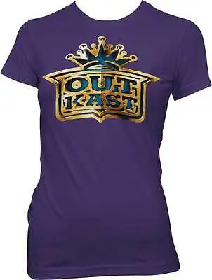 OUTKAST Crown Logo Juniors Футболка Топ S XL Новый Официальный Live Nation Merch| |