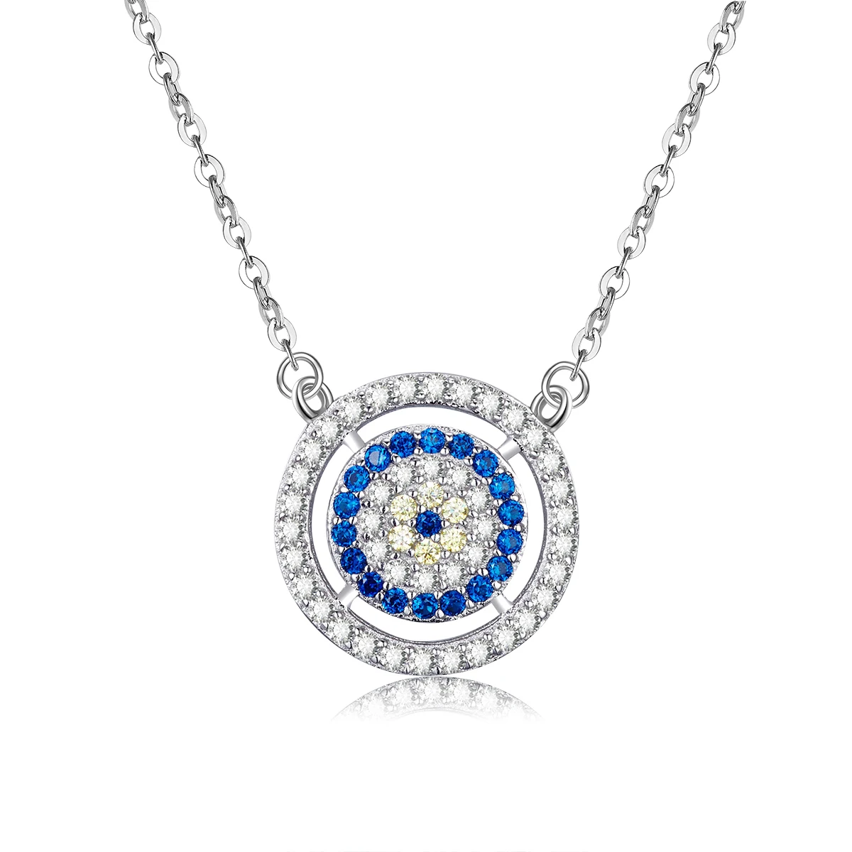 Женское Ожерелье злой глаз TONGZHE ожерелье из стерлингового серебра 925 пробы с