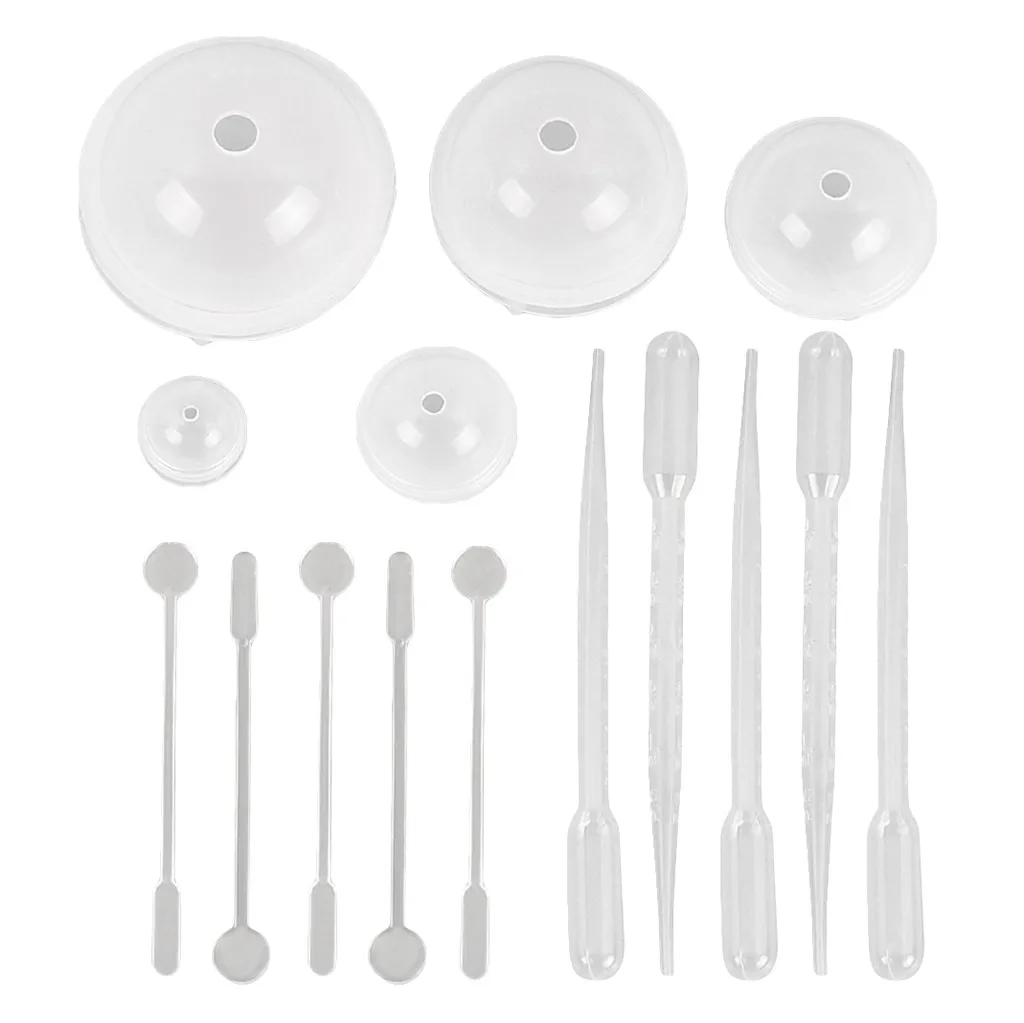 15 шт. Сфера силиконовый эпоксидной смолы формы комплект 3D круглый шар Fondant