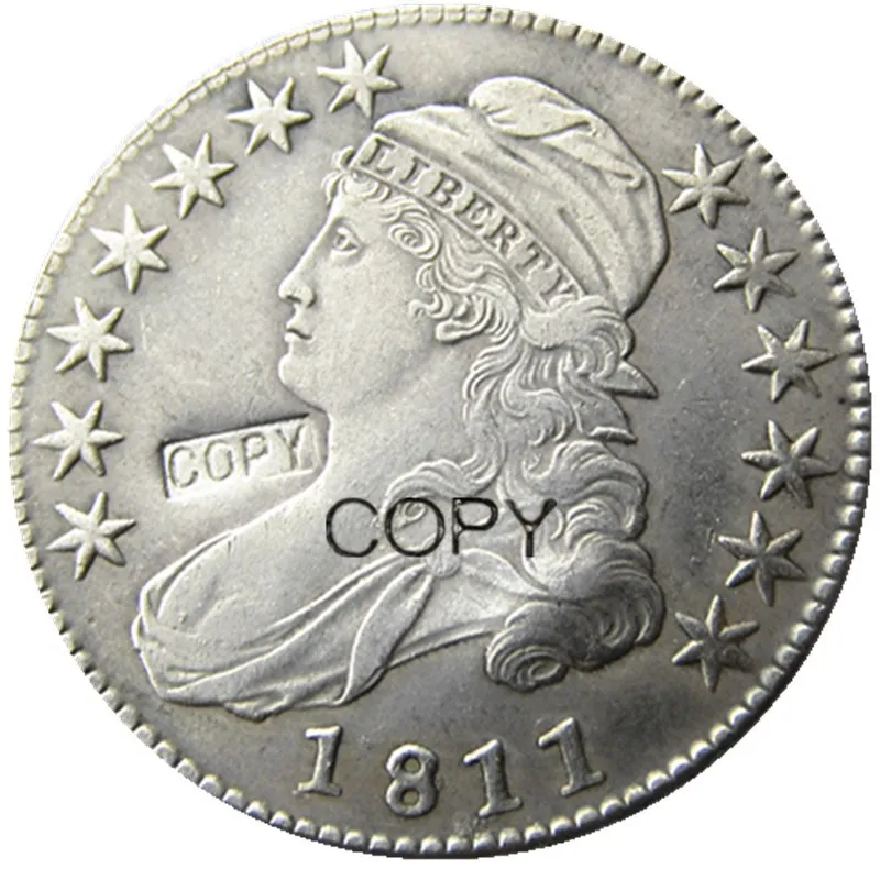 

США 1811 ограниченная бюст половина доллара Посеребренная копия монеты