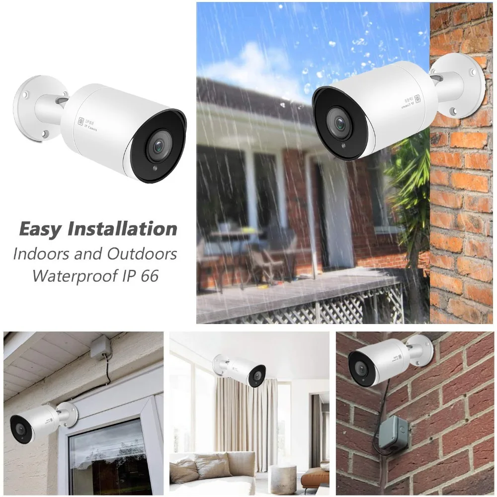Совместимость Hikvision 5MP IP POE камера наружная H.265 Bullet Камера Безопасности 2,8 мм 30 м ИК ONVIF, SD слот, аудио, FTP, NFS, RTSP