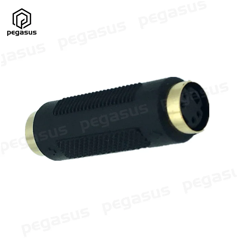 Позолоченный S-видеокабель 4-контактный переходник гнездо-гнездо для микрофонов