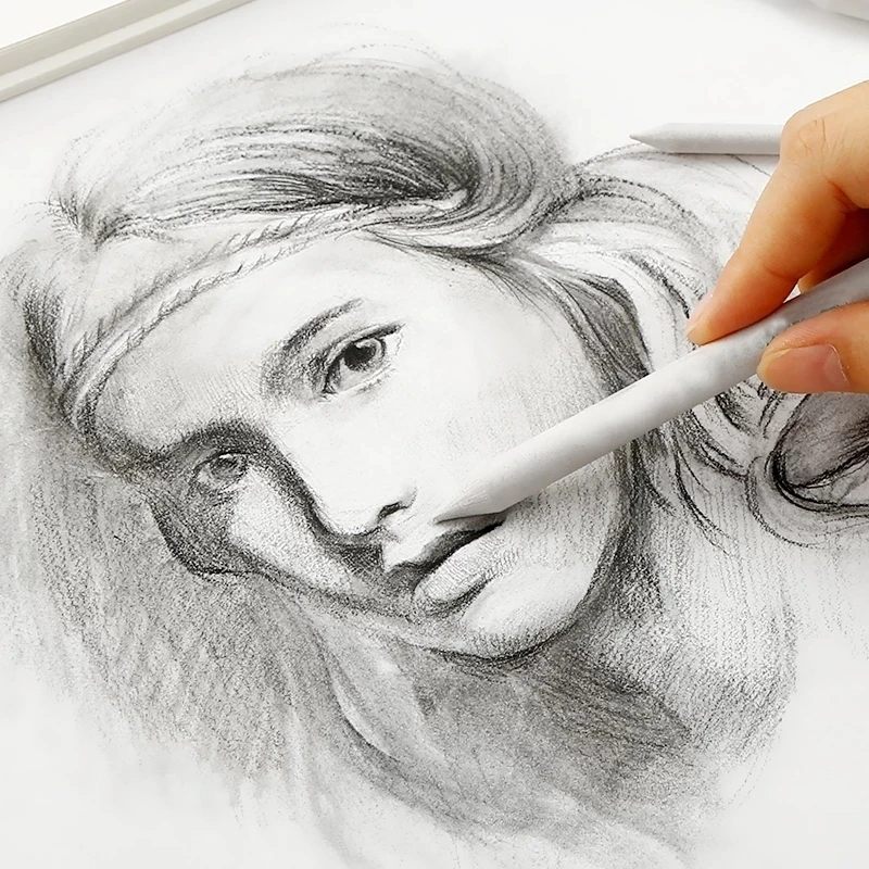 Растушевывание размазывания палочка для набросков искусство белый Рисунок