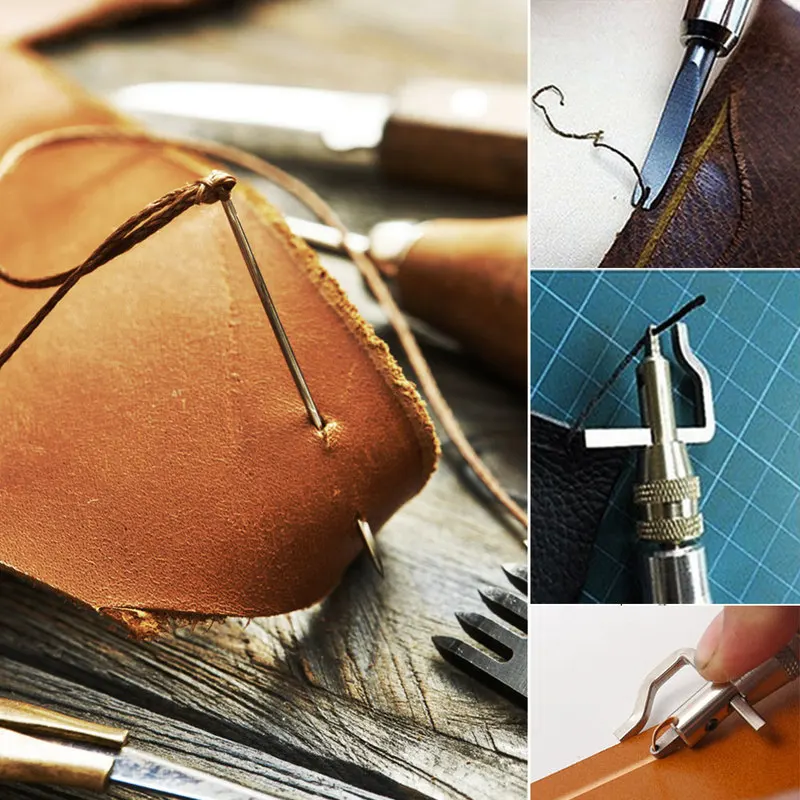 62 шт. набор инструментов для работы с кожей|Наборы обработки кожи| |