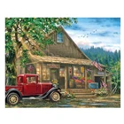 Алмазная 5D картина в стиле ретро с изображением автомобиля, вышивка крестиком, дома, пейзажа, картина ручной работы, квадратная вышивка
