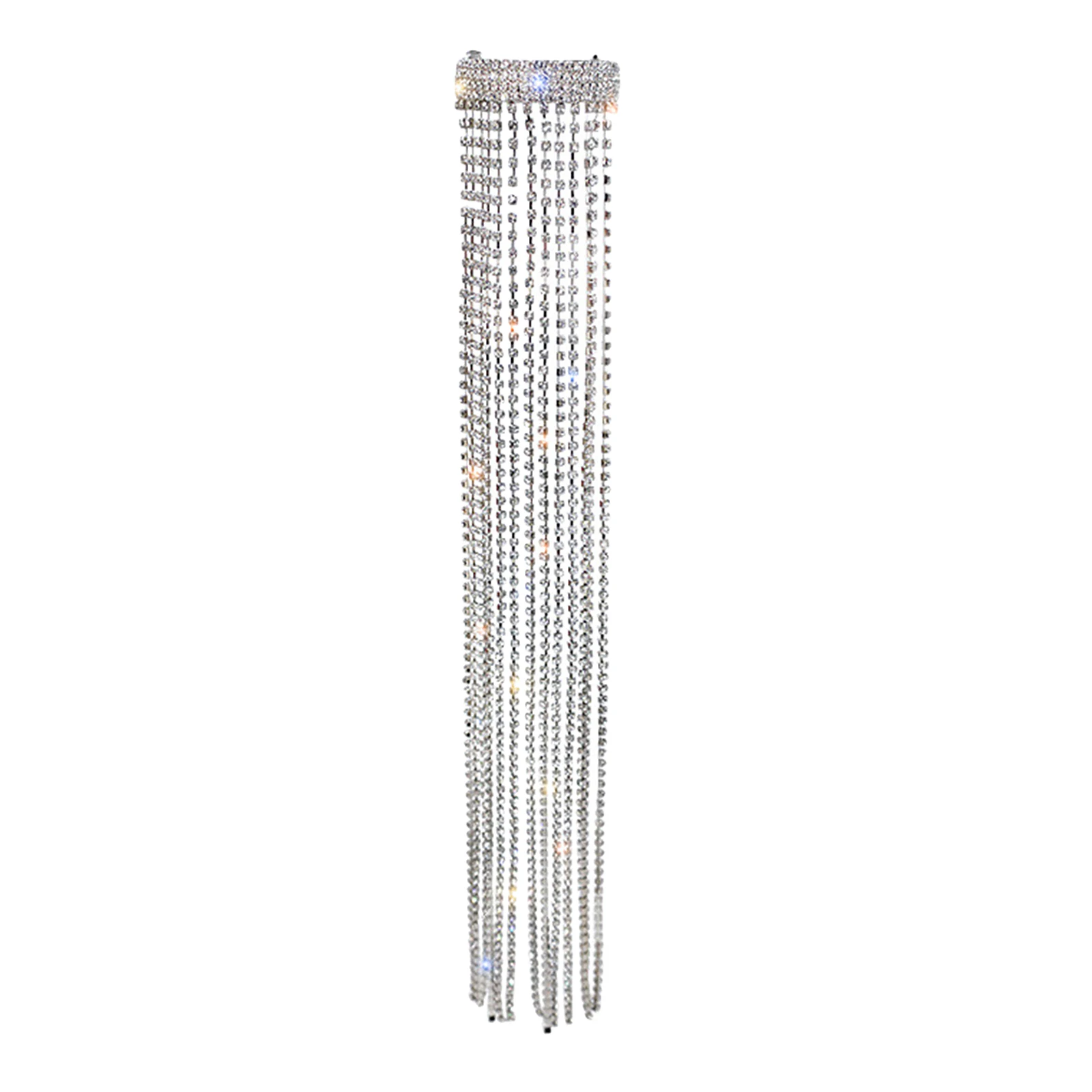 

Rhinestone Beads Hairpin Women Bridal Tassels Drop Girls Ponytail Holder