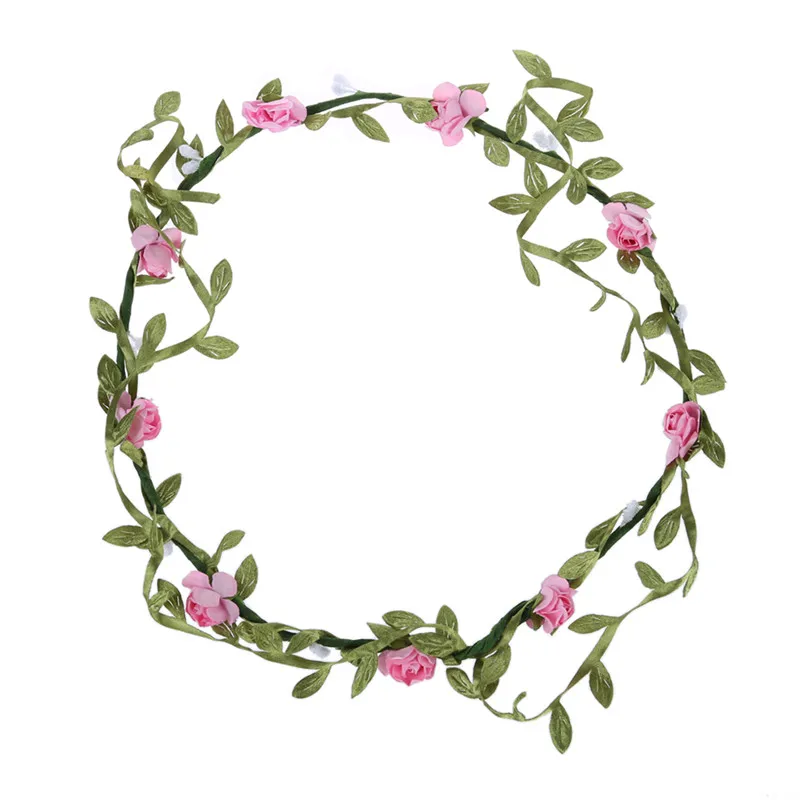 Женская Цветочная Гирлянда в стиле бохо для праздника свадьбы повязка на голову