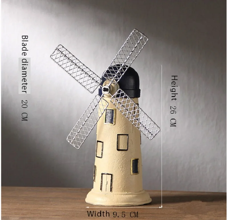 Strongwell скандинавском Ретро ветряные мельницы Модель миниатюры Голландская
