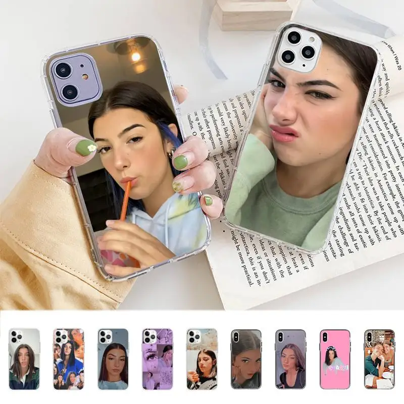 

Charli Damelio Phone Case for iphone 13 8 7 6 6S Plus X 5S SE 2020 XR 11 12 pro XS MAX
