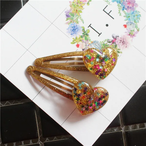 2 шт. детские заколки для волос в форме сердца|Аксессуары девочек| |