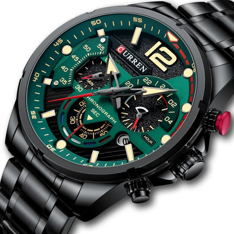 

New Men Warterproof Chronograph Mens Watch CURREN Top Brand Luxury Clock Male Business Quartz Wristwatch