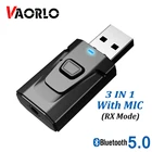 4 в 1 USB Bluetooth передатчик приемник с микрофоном для звонков по громкой связи 3,5 мм Aux RCA стерео беспроводной аудио адаптер для автомобиля ТВ ПК