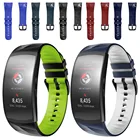 Мужской крутой сменный ремешок для Samsung Gear Fit 2 Fit 2 Pro, силиконовый ремешок для наручных часов, высококачественный ремешок, подходящий по цвету, LS 20 мм