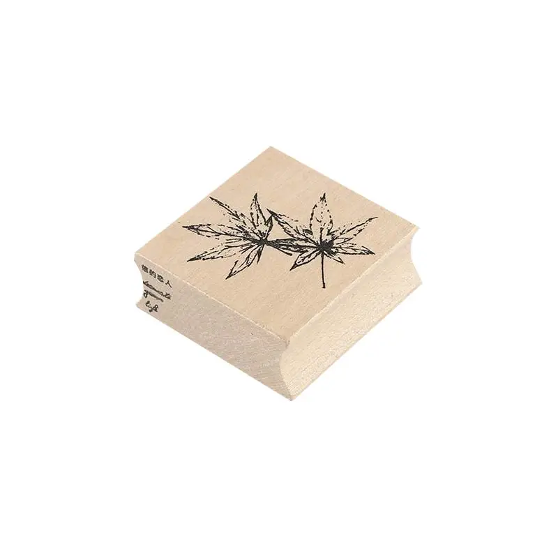 Красивые листья цветы украшения Штампы деревянные и резиновые штампы для