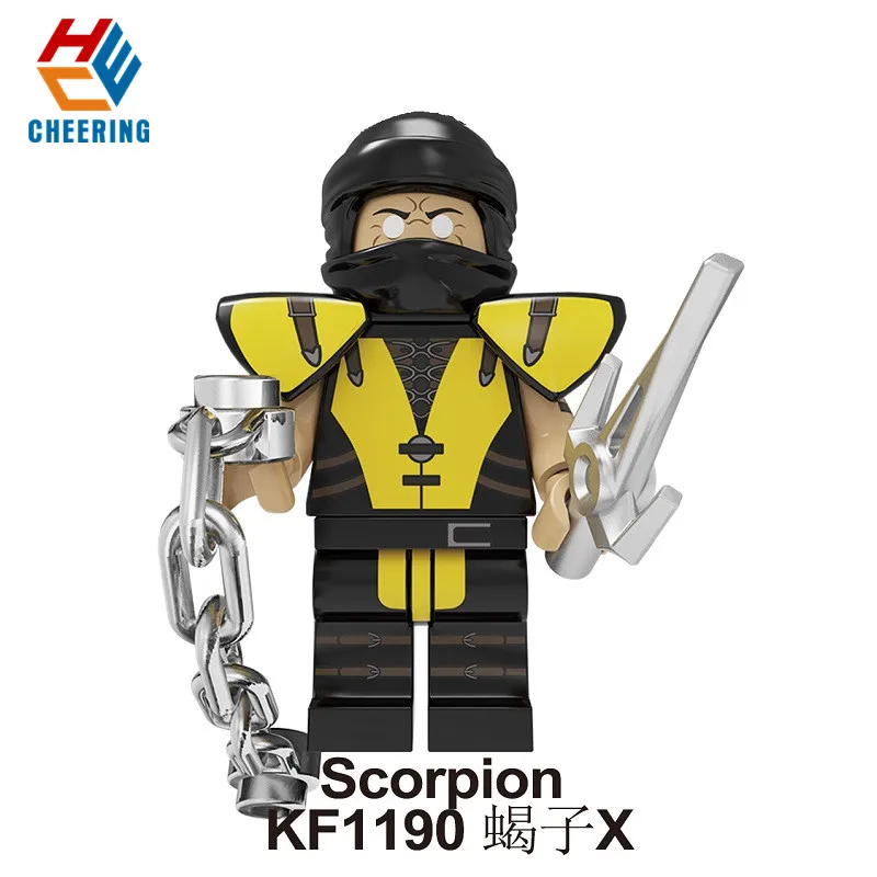 KF1190 Without Box Одиночная Строительные блоки Образование mmoral Kombat Baraka Jax Kitana Kung Lao Liu Kang фигурки Кирпичи игрушки для детей KF1190 - Цвет: KF1190 Without Box