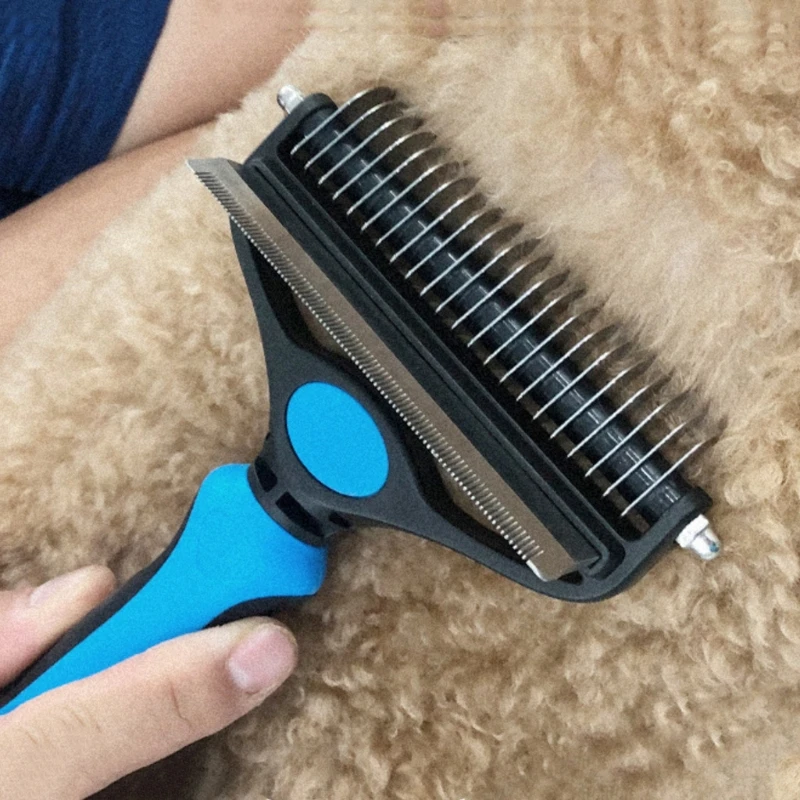 2 в 1 щетка для собак и кошек сторонний инструмент ухода за домашними животными