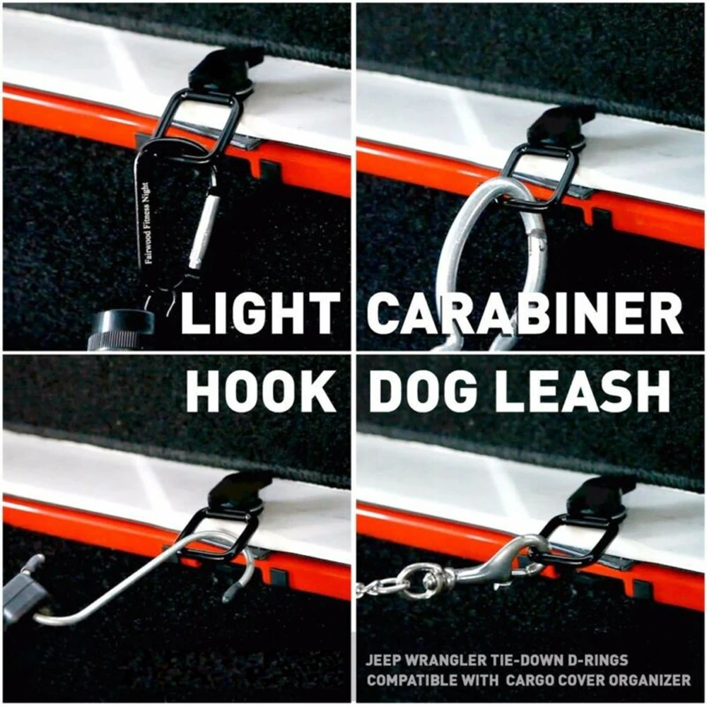 

Black D Ring Car Tie Downs Heavy duty Pickup Stainless Steel Anti-rust
