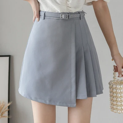 

4 цвета, новинка, летнее торжественное плиссированная юбка Женский слово с высокой талией женские юбки нерегулярные дамская сумка для офиса...