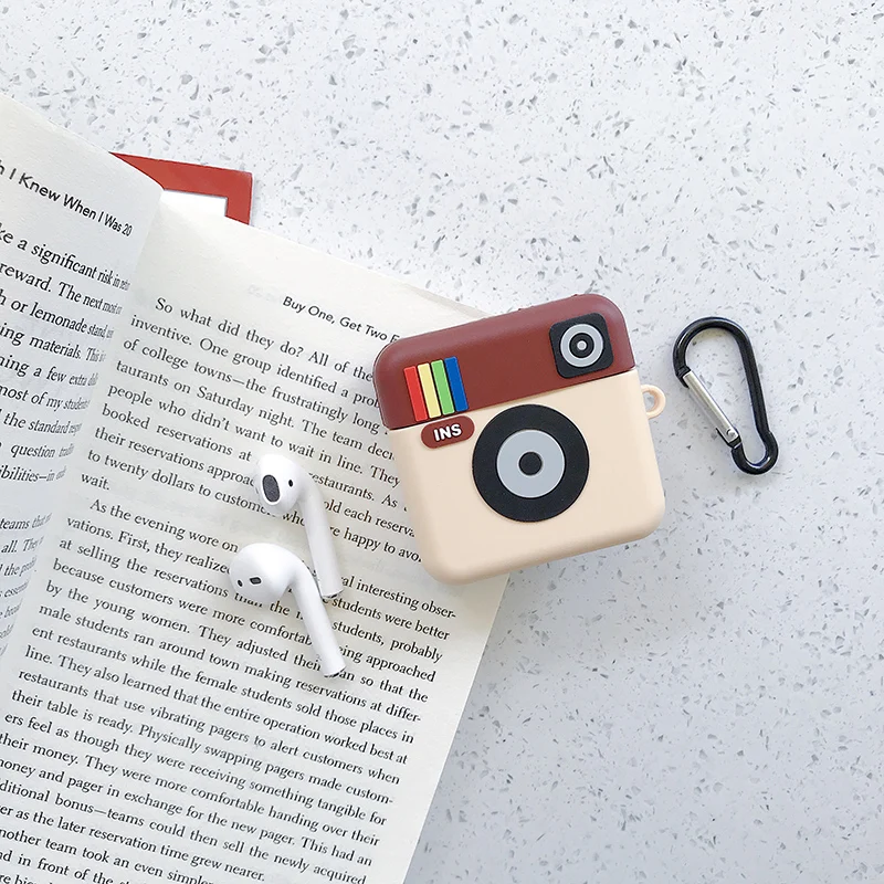 as pic show Для AirPods чехол 3D милый мультяшный чехол для наушников s для Apple Airpods 2 забавные аксессуары Защитная крышка с кольцом на палец - Цвет: as pic show