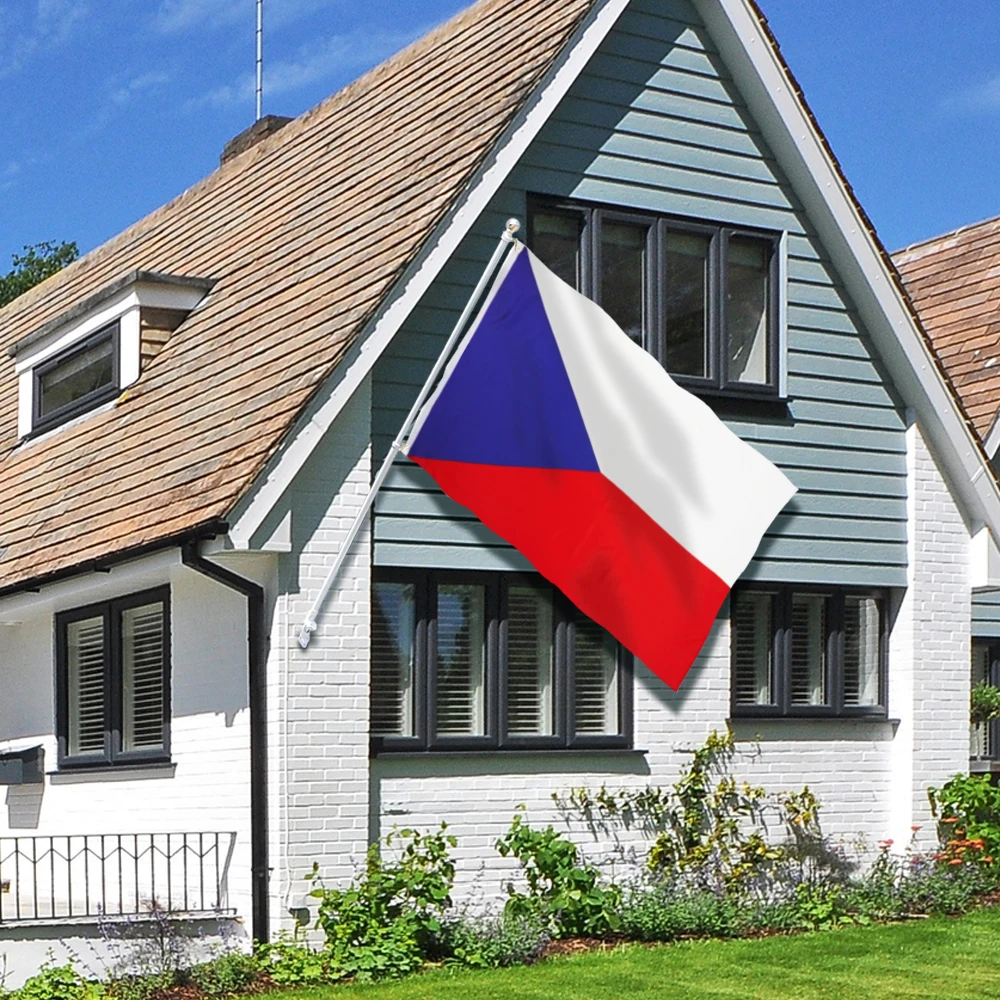 

Flagnshow Czech Flag 3X5 FT Hanging Czechia National Flags Polyester with Brass Grommets 3x5 Foot Flag for Decoration