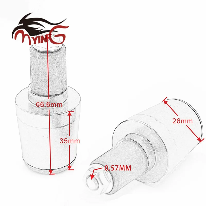 7/8 дюйма 22 мм ручная крышка руля ручные захваты Концевая заглушка для Kawasaki ER6F ER6N
