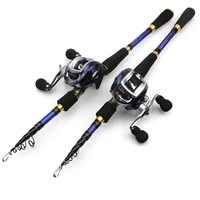 new 1 8m 2 1m 2 4m 2 7m carbon casting rod and spinning reels lure set trout rod telescopic travel fishing m power fast pole