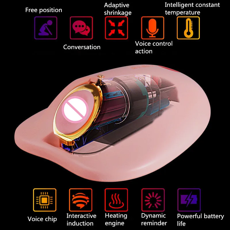 Автоматическая телескопическая нагревательная чашка для мастурбации