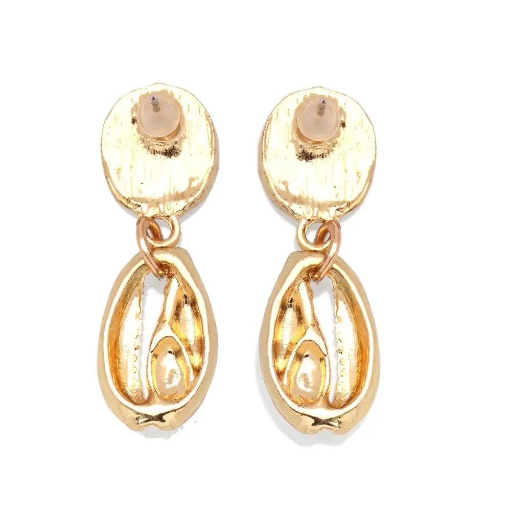 Серьги в богемном стиле женские красивые белые богемные ракушки из морской