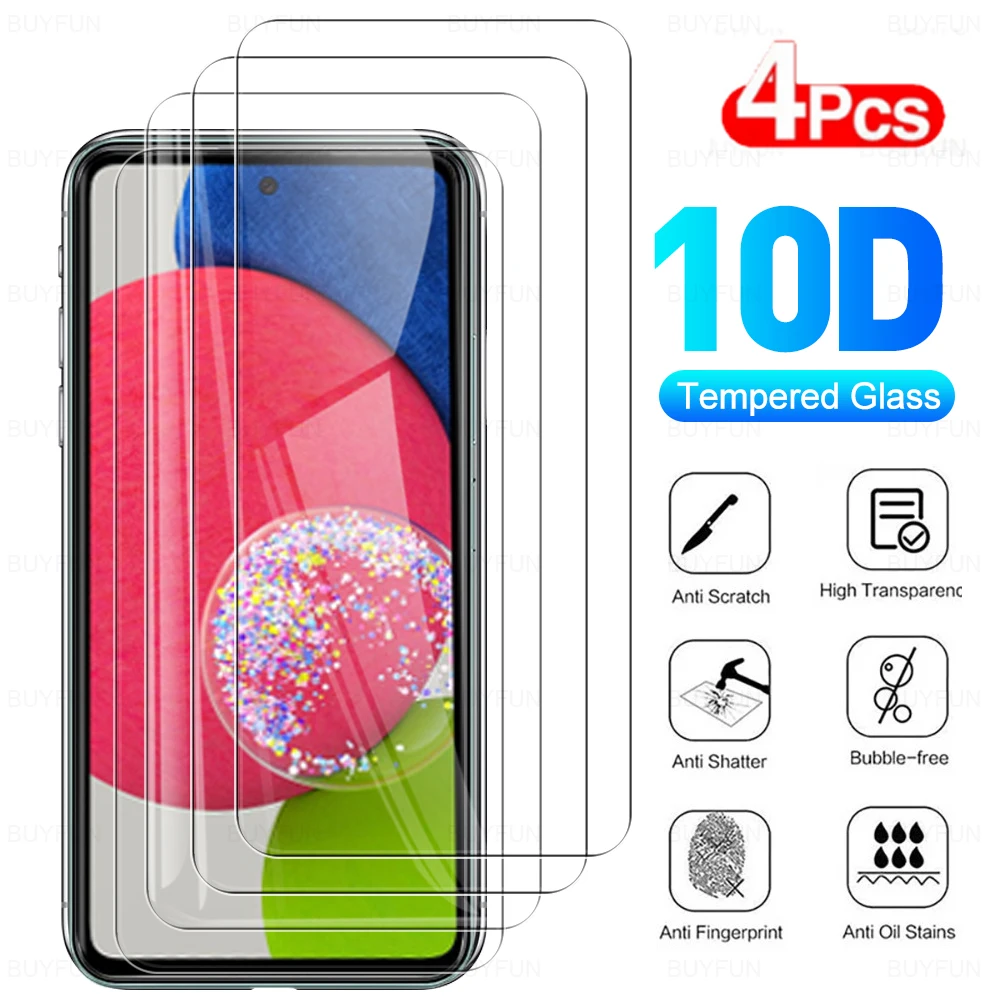 

Закаленные очки для samsung galaxy a52s, 4 шт., с полным покрытием